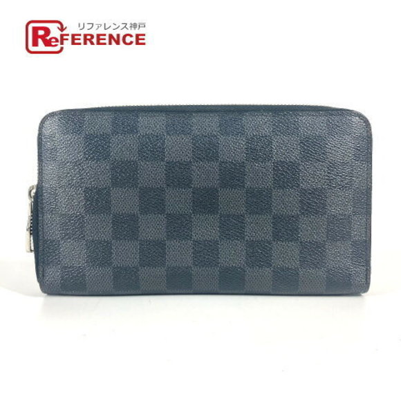 Louis Vuitton Graphite Black Zippy Organizer Long Wallet Canvas Black - Picture 1 of 9